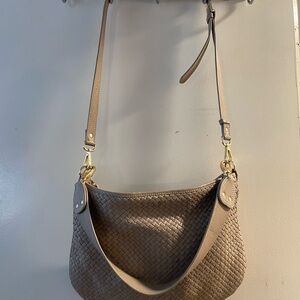 Woven Taupe Shoulder Bag - Quince